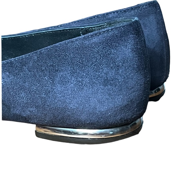 AGL Attilio Giusti Leombruni Blue Leather Suede Loafers Shoes Size 36.5 Preppy - Picture 7 of 10